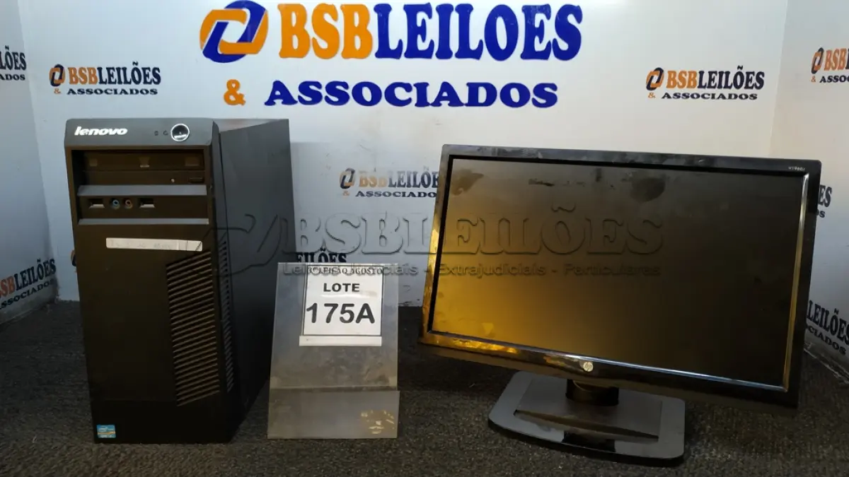 LOTE 175 - 01 CPU I3 3° GERAÇÃO, 2G, HD 500 E 01 MONITOR HP. (NO ESTADO) ATENÇÃO! FAZER A VISITAÇÃO ANTES DE ARREMATAR, NÃO SABEMOS SE FUNCIONA, LEILÃO NÃO TEM GARANTIA E NEM DEVOLUÇÃO, SUJEITO A POSSÍVEIS AVARIAS VISÍVEIS/OCULTAS E/OU AUSÊNCIA DE COMPONENTES.