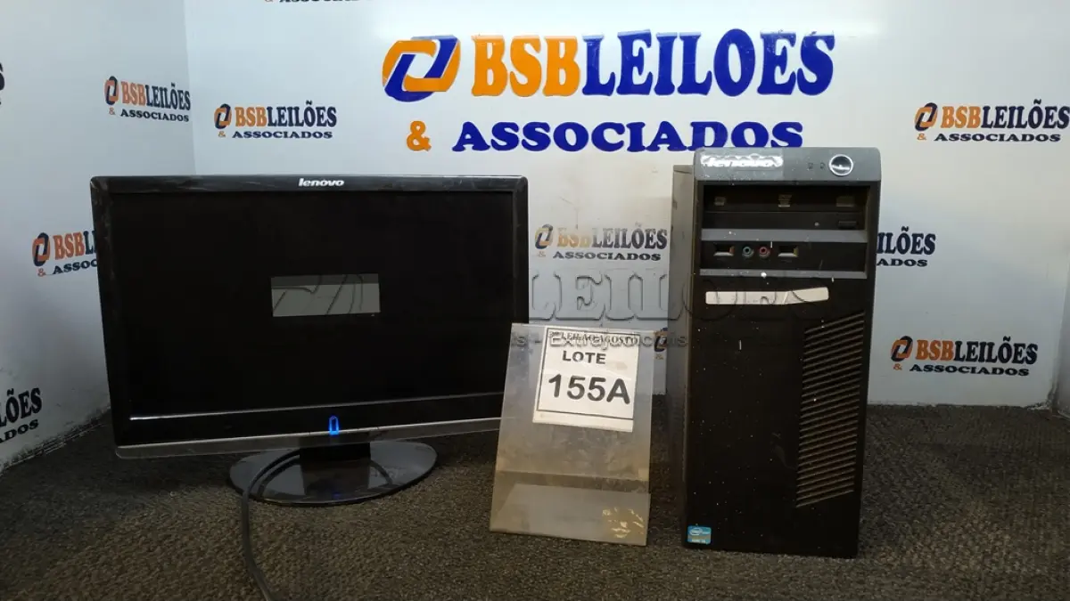 LOTE 155 - 01 CPU I3 3° GERAÇÃO, 2G, HD 500 E 01 MONITOR LENOVO. (NO ESTADO) ATENÇÃO! FAZER A VISITAÇÃO ANTES DE ARREMATAR, NÃO SABEMOS SE FUNCIONA, LEILÃO NÃO TEM GARANTIA E NEM DEVOLUÇÃO, SUJEITO A POSSÍVEIS AVARIAS VISÍVEIS/OCULTAS E/OU AUSÊNCIA DE COMPONENTES.
