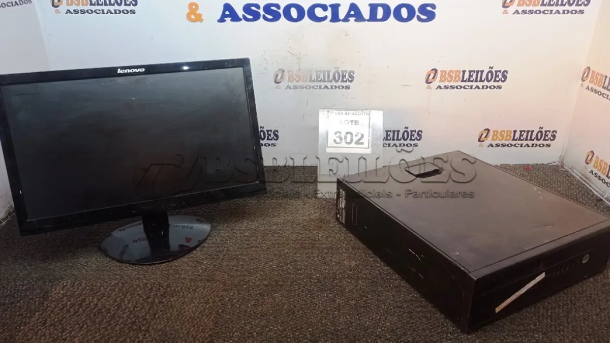 LOTE 302 - 01 CPU A10 PRO 7800, 2RAM, HD500, PLACA DEDICADA 2G E 01 MONITOR LENOVO. (NO ESTADO) ATENÇÃO! FAZER A VISITAÇÃO ANTES DE ARREMATAR, NÃO SABEMOS SE FUNCIONA, LEILÃO NÃO TEM GARANTIA E NEM DEVOLUÇÃO, SUJEITO A POSSÍVEIS AVARIAS VISÍVEIS/OCULTAS E/OU AUSÊNCIA DE COMPONENTES.
