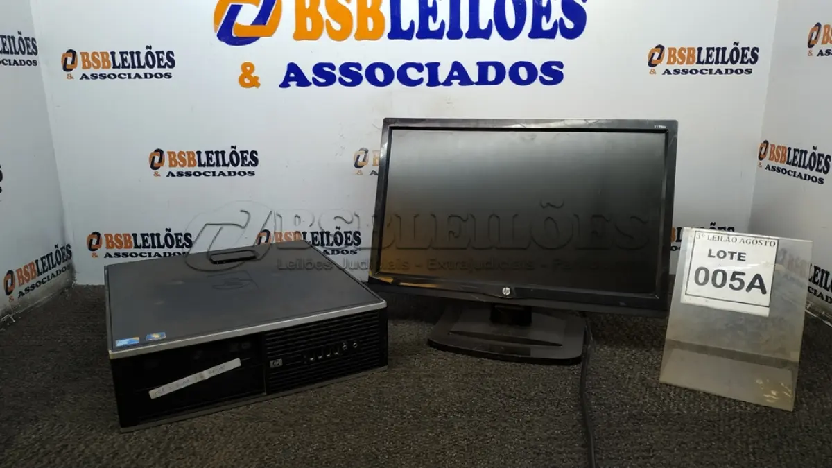 LOTE 005 - 01 CPU CORE 2 QUAD, 2G, HD 500 E 01 MONITOR HP. (NO ESTADO) ATENÇÃO! FAZER A VISITAÇÃO ANTES DE ARREMATAR, NÃO SABEMOS SE FUNCIONA, LEILÃO NÃO TEM GARANTIA E NEM DEVOLUÇÃO, SUJEITO A POSSÍVEIS AVARIAS VISÍVEIS/OCULTAS E/OU AUSÊNCIA DE COMPONENTES.