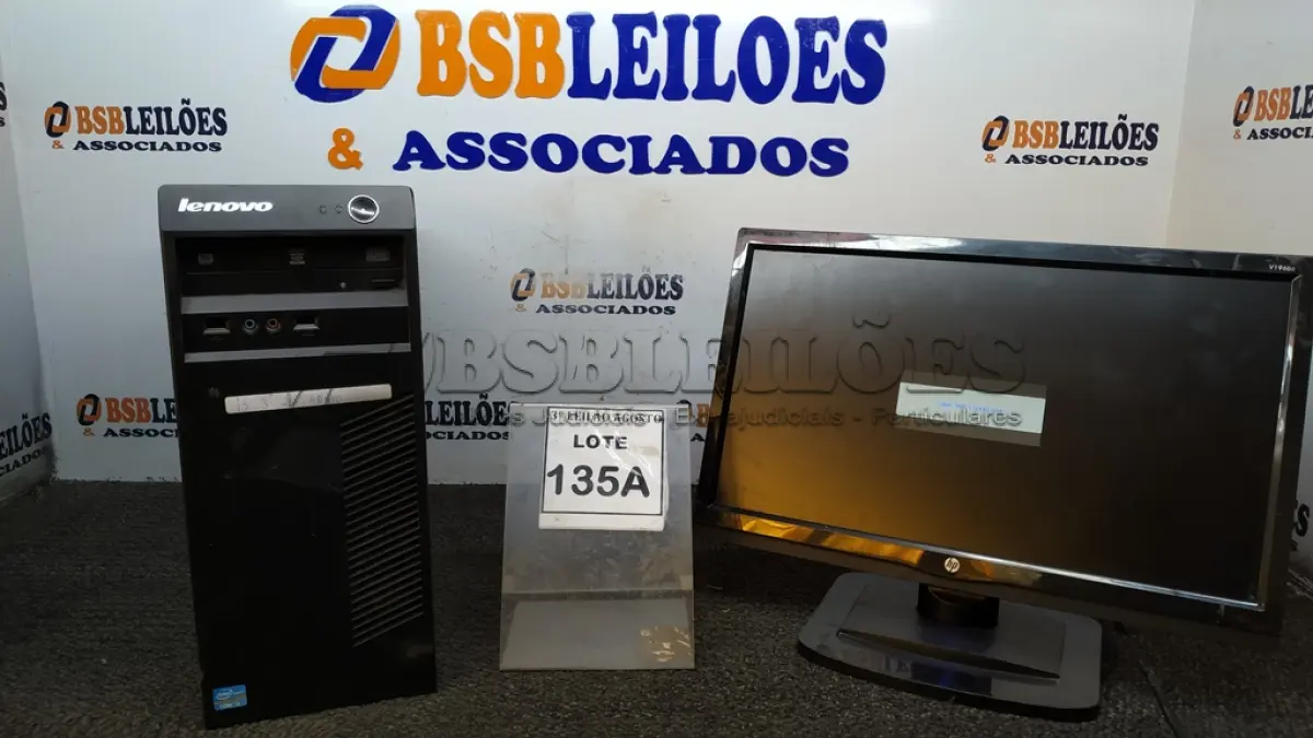 LOTE 135 - 01 CPU I3 3° GERAÇÃO, 2G, HD 500 E 01 MONITOR HP. (NO ESTADO) ATENÇÃO! FAZER A VISITAÇÃO ANTES DE ARREMATAR, NÃO SABEMOS SE FUNCIONA, LEILÃO NÃO TEM GARANTIA E NEM DEVOLUÇÃO, SUJEITO A POSSÍVEIS AVARIAS VISÍVEIS/OCULTAS E/OU AUSÊNCIA DE COMPONENTES.
