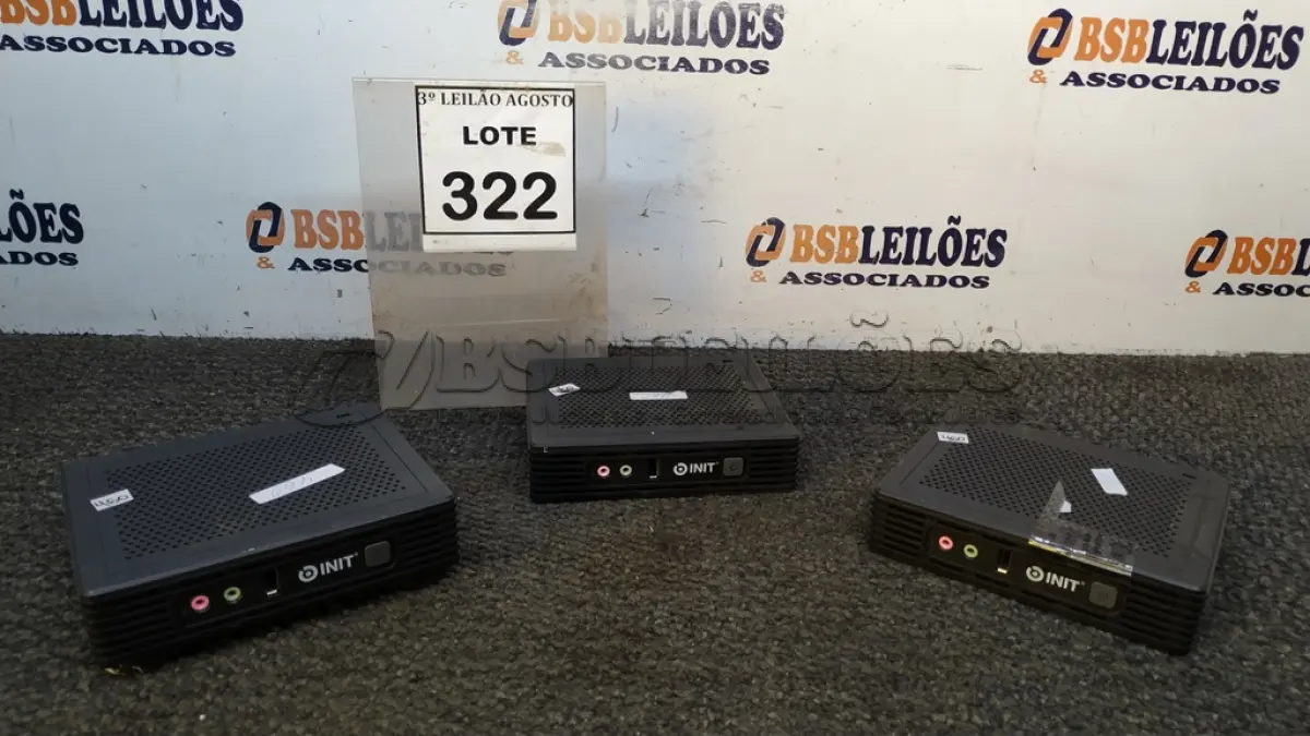 LOTE 322 - 03 MINIS CPU MARCA INIT. (NO ESTADO) ATENÇÃO! FAZER A VISITAÇÃO ANTES DE ARREMATAR, NÃO SABEMOS SE FUNCIONA, LEILÃO NÃO TEM GARANTIA E NEM DEVOLUÇÃO, SUJEITO A POSSÍVEIS AVARIAS VISÍVEIS/OCULTAS E/OU AUSÊNCIA DE COMPONENTES.