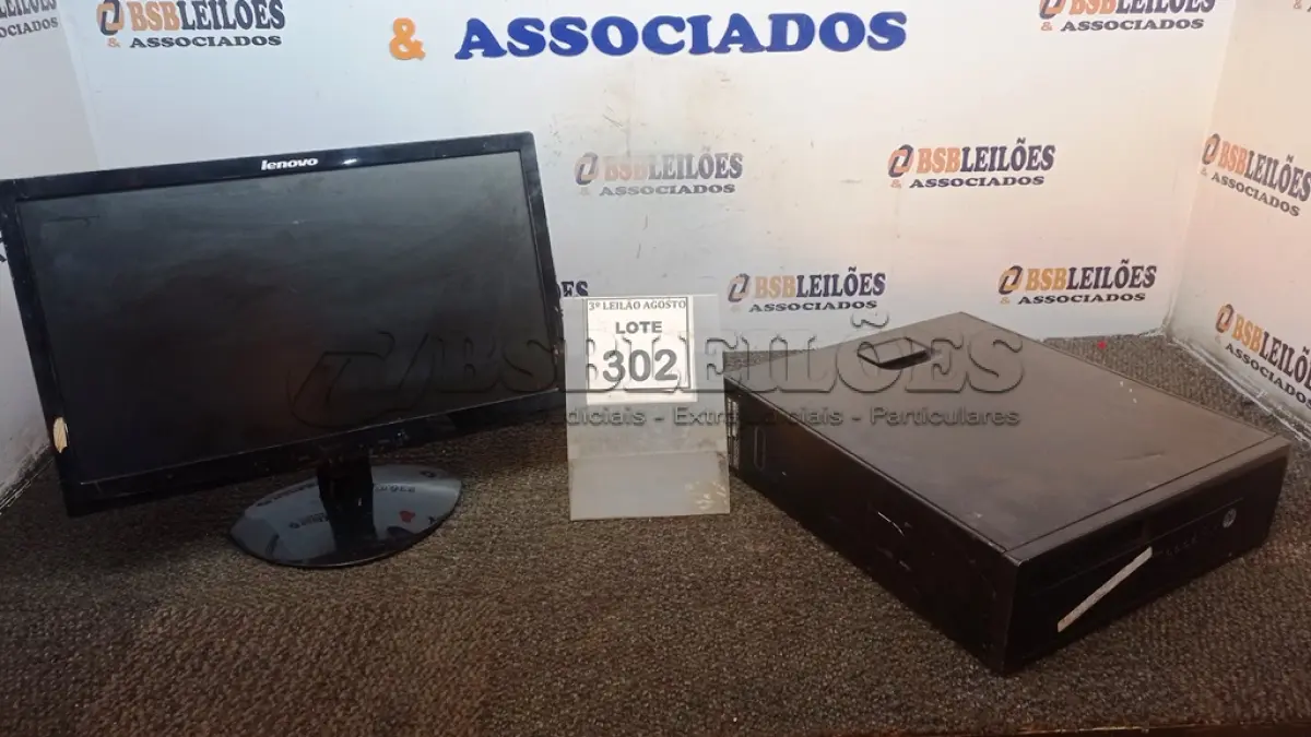 LOTE 302 - 01 CPU A10 PRO 7800, 2RAM, HD500, PLACA DEDICADA 2G E 01 MONITOR LENOVO. (NO ESTADO) ATENÇÃO! FAZER A VISITAÇÃO ANTES DE ARREMATAR, NÃO SABEMOS SE FUNCIONA, LEILÃO NÃO TEM GARANTIA E NEM DEVOLUÇÃO, SUJEITO A POSSÍVEIS AVARIAS VISÍVEIS/OCULTAS E/OU AUSÊNCIA DE COMPONENTES.