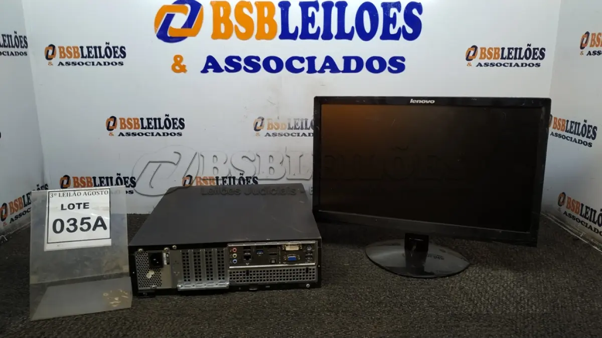 LOTE 035 - 01 CPU I5 3° GERAÇÃO, 8G, HD 500 E 01 MONITOR LENOVO. (NO ESTADO) ATENÇÃO! FAZER A VISITAÇÃO ANTES DE ARREMATAR, NÃO SABEMOS SE FUNCIONA, LEILÃO NÃO TEM GARANTIA E NEM DEVOLUÇÃO, SUJEITO A POSSÍVEIS AVARIAS VISÍVEIS/OCULTAS E/OU AUSÊNCIA DE COMPONENTES.