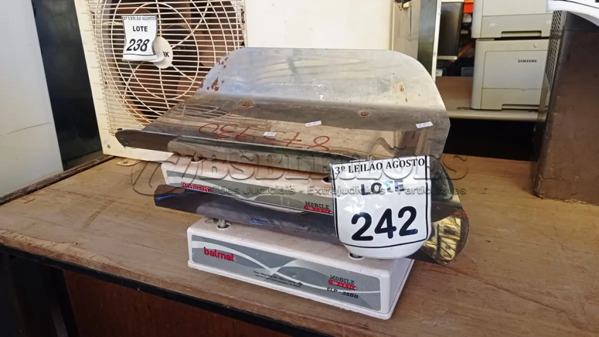 LOTE 242 - 02 BALANÇAS PEDIÁTRICA PESO MAX. 10/25KG. (NO ESTADO) ATENÇÃO! FAZER A VISITAÇÃO ANTES DE ARREMATAR, NÃO SABEMOS SE FUNCIONA, LEILÃO NÃO TEM GARANTIA E NEM DEVOLUÇÃO, SUJEITO A POSSÍVEIS AVARIAS VISÍVEIS/OCULTAS E/OU AUSÊNCIA DE COMPONENTES.
