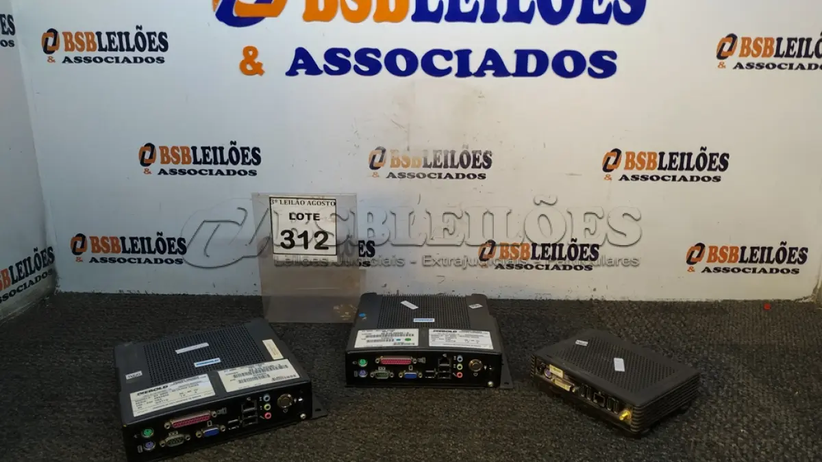 LOTE 312 - 03 MINIS CPU MARCAS E MODELOS DIVERSOS. (NO ESTADO) ATENÇÃO! FAZER A VISITAÇÃO ANTES DE ARREMATAR, NÃO SABEMOS SE FUNCIONA, LEILÃO NÃO TEM GARANTIA E NEM DEVOLUÇÃO, SUJEITO A POSSÍVEIS AVARIAS VISÍVEIS/OCULTAS E/OU AUSÊNCIA DE COMPONENTES.