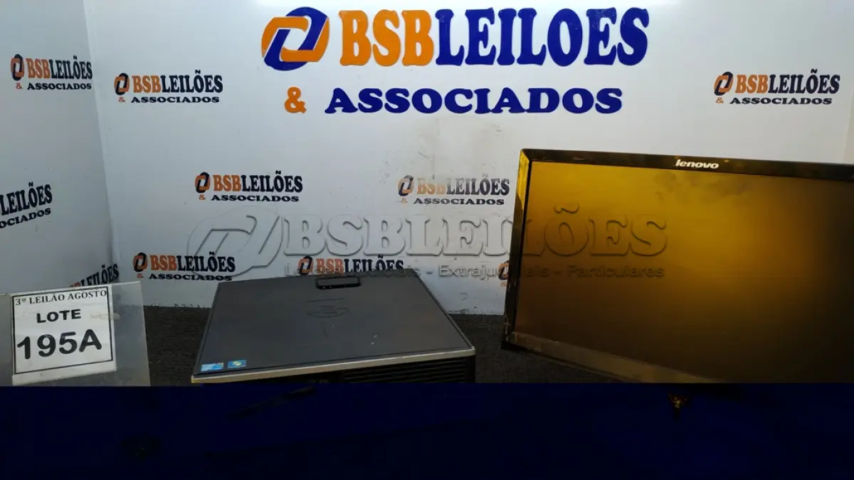 LOTE 195 - 01 CPU CORE 2 QUAD, 2G, HD 500 E 01 MONITOR LENOVO. (NO ESTADO) ATENÇÃO! FAZER A VISITAÇÃO ANTES DE ARREMATAR, NÃO SABEMOS SE FUNCIONA, LEILÃO NÃO TEM GARANTIA E NEM DEVOLUÇÃO, SUJEITO A POSSÍVEIS AVARIAS VISÍVEIS/OCULTAS E/OU AUSÊNCIA DE COMPONENTES.