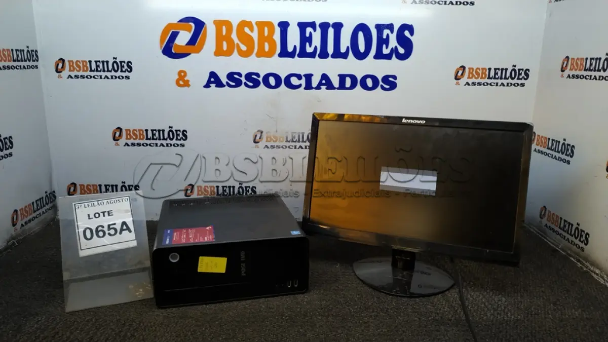 LOTE 065 - 01 CPU CELEROW J180 2G E 01 MONITOR SAMSUNG (NO ESTADO) ATENÇÃO! FAZER A VISITAÇÃO ANTES DE ARREMATAR, NÃO SABEMOS SE FUNCIONA, LEILÃO NÃO TEM GARANTIA E NEM DEVOLUÇÃO, SUJEITO A POSSÍVEIS AVARIAS VISÍVEIS/OCULTAS E/OU AUSÊNCIA DE COMPONENTES.