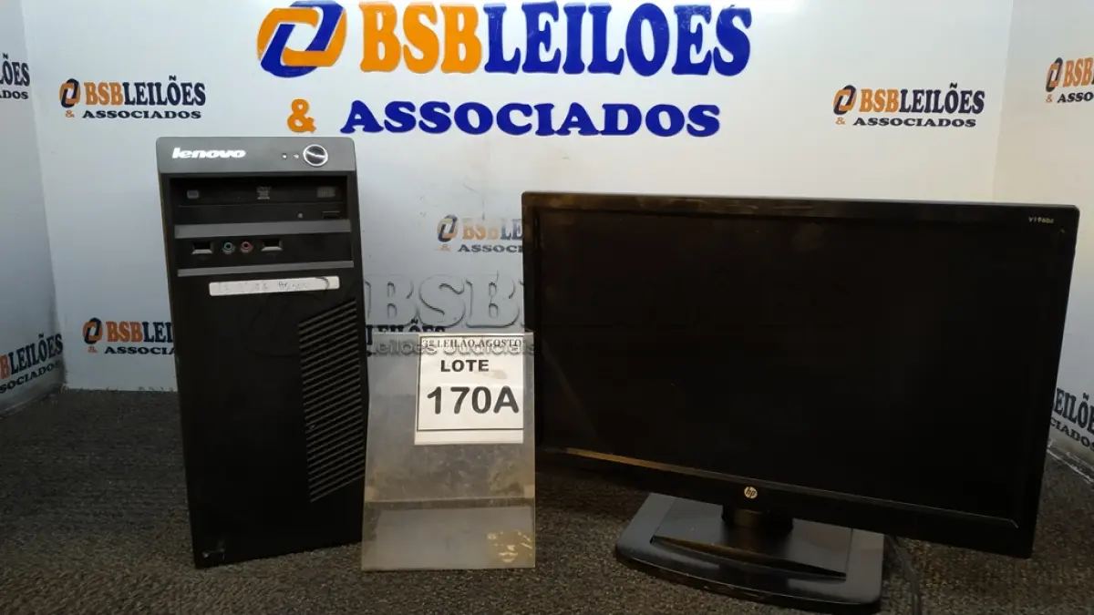 LOTE 170 - 01 CPU I3 3° GERAÇÃO, 2G, HD 500 E 01 MONITOR HP. (NO ESTADO) ATENÇÃO! FAZER A VISITAÇÃO ANTES DE ARREMATAR, NÃO SABEMOS SE FUNCIONA, LEILÃO NÃO TEM GARANTIA E NEM DEVOLUÇÃO, SUJEITO A POSSÍVEIS AVARIAS VISÍVEIS/OCULTAS E/OU AUSÊNCIA DE COMPONENTES.