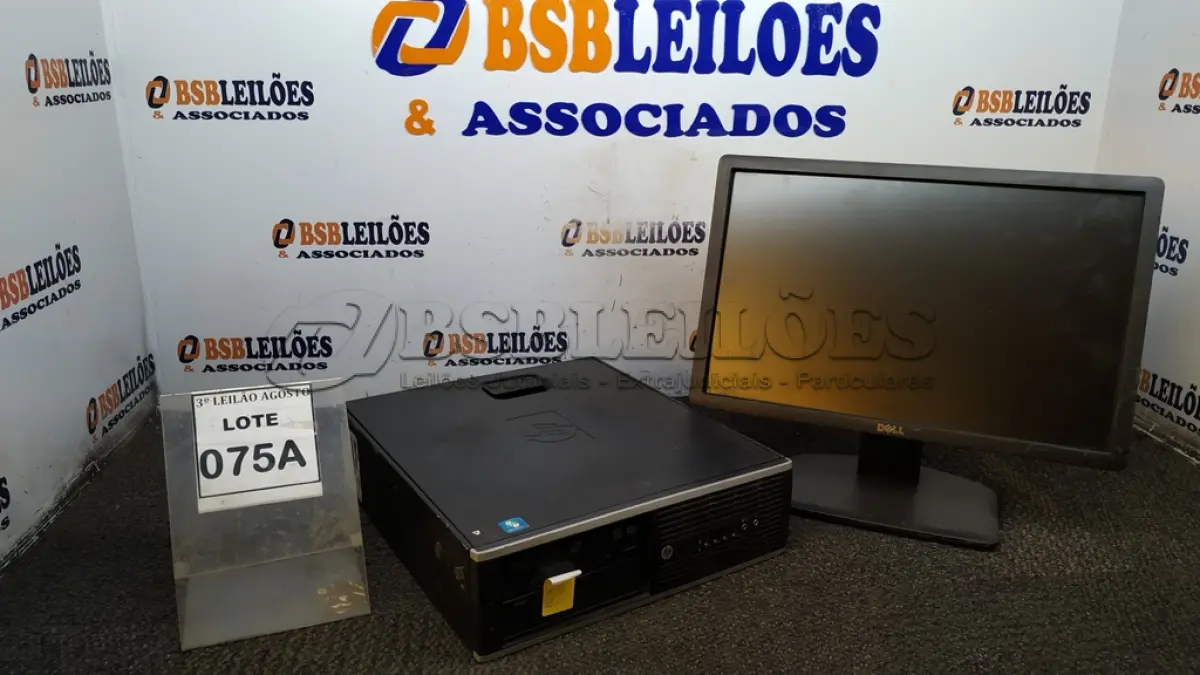 LOTE 075 - 01 CPU I5 2°GERAÇÃO, 2G E 01 MONITOR DELL. (NO ESTADO) ATENÇÃO! FAZER A VISITAÇÃO ANTES DE ARREMATAR, NÃO SABEMOS SE FUNCIONA, LEILÃO NÃO TEM GARANTIA E NEM DEVOLUÇÃO, SUJEITO A POSSÍVEIS AVARIAS VISÍVEIS/OCULTAS E/OU AUSÊNCIA DE COMPONENTES.