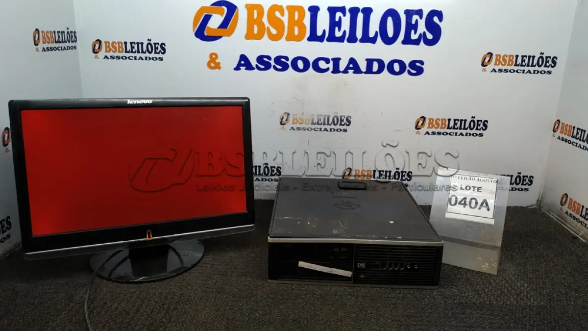 LOTE 040 - 01 CPU CORE 2 QUAD, 2G, HD 500 E 01 MONITOR LENOVO. (NO ESTADO) ATENÇÃO! FAZER A VISITAÇÃO ANTES DE ARREMATAR, NÃO SABEMOS SE FUNCIONA, LEILÃO NÃO TEM GARANTIA E NEM DEVOLUÇÃO, SUJEITO A POSSÍVEIS AVARIAS VISÍVEIS/OCULTAS E/OU AUSÊNCIA DE COMPONENTES.