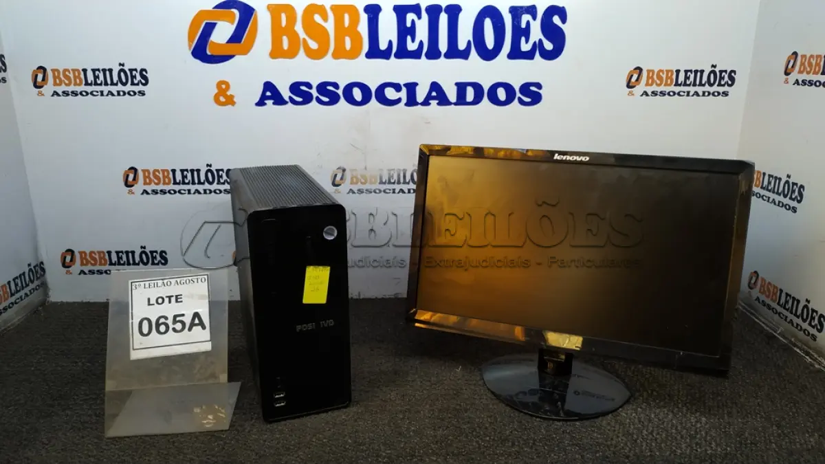 LOTE 065 - 01 CPU CELEROW J180 2G E 01 MONITOR SAMSUNG (NO ESTADO) ATENÇÃO! FAZER A VISITAÇÃO ANTES DE ARREMATAR, NÃO SABEMOS SE FUNCIONA, LEILÃO NÃO TEM GARANTIA E NEM DEVOLUÇÃO, SUJEITO A POSSÍVEIS AVARIAS VISÍVEIS/OCULTAS E/OU AUSÊNCIA DE COMPONENTES.