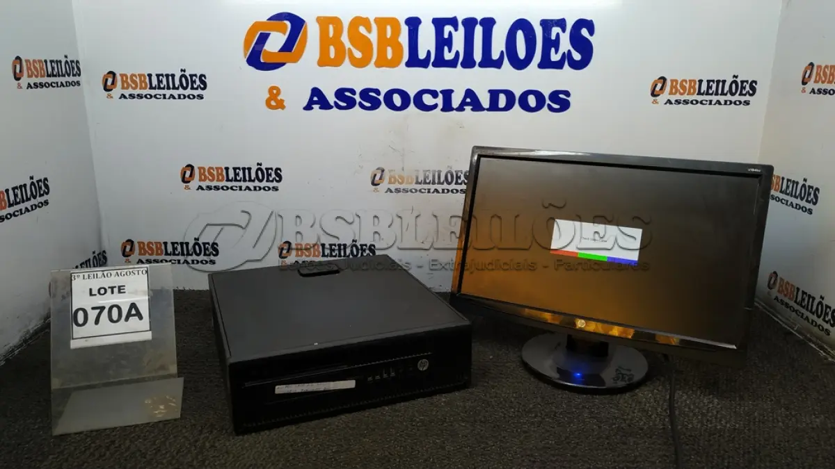 LOTE 070 - 01 CPU A10 PRO 7800, 2G, HD 500, PLACA DEDICADA 2G E 01 MONITOR HP. (NO ESTADO) ATENÇÃO! FAZER A VISITAÇÃO ANTES DE ARREMATAR, NÃO SABEMOS SE FUNCIONA, LEILÃO NÃO TEM GARANTIA E NEM DEVOLUÇÃO, SUJEITO A POSSÍVEIS AVARIAS VISÍVEIS/OCULTAS E/OU AUSÊNCIA DE COMPONENTES.