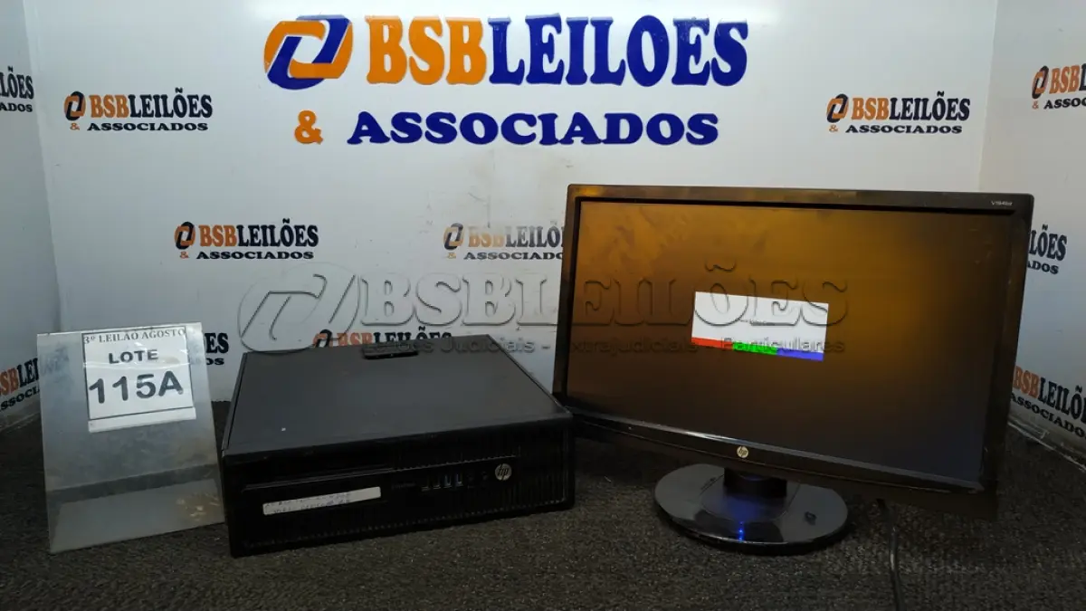 LOTE 115 - 01 CPU A10 PRO 7800, 2G, HD 500, PLACA DEDICADA 2G E 01 MONITOR HP. (NO ESTADO) ATENÇÃO! FAZER A VISITAÇÃO ANTES DE ARREMATAR, NÃO SABEMOS SE FUNCIONA, LEILÃO NÃO TEM GARANTIA E NEM DEVOLUÇÃO, SUJEITO A POSSÍVEIS AVARIAS VISÍVEIS/OCULTAS E/OU AUSÊNCIA DE COMPONENTES.