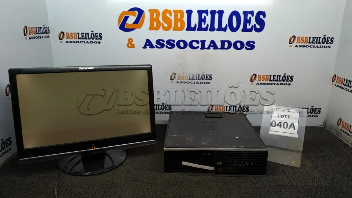 LOTE 040 - 01 CPU CORE 2 QUAD, 2G, HD 500 E 01 MONITOR LENOVO. (NO ESTADO) ATENÇÃO! FAZER A VISITAÇÃO ANTES DE ARREMATAR, NÃO SABEMOS SE FUNCIONA, LEILÃO NÃO TEM GARANTIA E NEM DEVOLUÇÃO, SUJEITO A POSSÍVEIS AVARIAS VISÍVEIS/OCULTAS E/OU AUSÊNCIA DE COMPONENTES.
