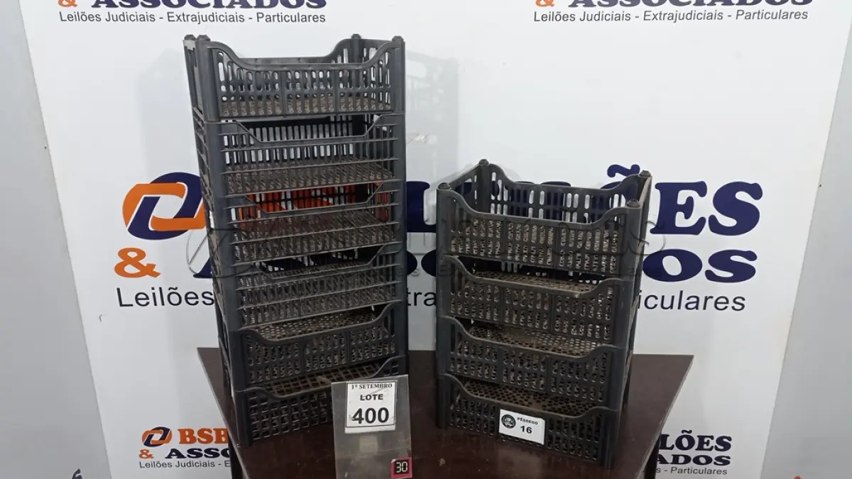 LOTE 400 - 10 CESTAS ORGANIZADORAS. (NO ESTADO) ATENÇÃO! FAZER A VISITAÇÃO ANTES DE ARREMATAR, NÃO SABEMOS SE FUNCIONA, LEILÃO NÃO TEM GARANTIA E NEM DEVOLUÇÃO, SUJEITO A POSSÍVEIS AVARIAS VISÍVEIS/OCULTAS E/OU AUSÊNCIA DE COMPONENTES.