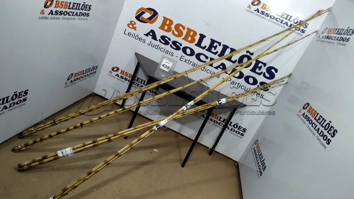 LOTE 439 - 01 LOTE COM VÁRIAS VARAS DE BAMBU. (NO ESTADO) ATENÇÃO! FAZER A VISITAÇÃO ANTES DE ARREMATAR, NÃO SABEMOS SE FUNCIONA, LEILÃO NÃO TEM GARANTIA E NEM DEVOLUÇÃO, SUJEITO A POSSÍVEIS AVARIAS VISÍVEIS/OCULTAS E/OU AUSÊNCIA DE COMPONENTES.