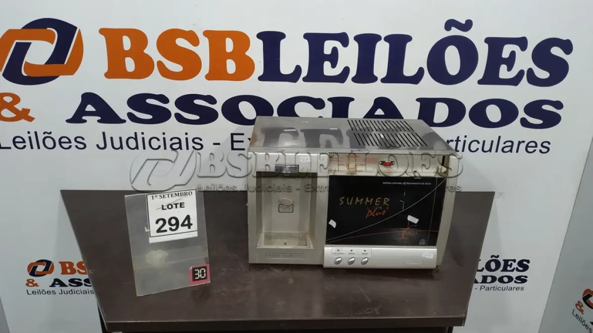 LOTE 294 - 01 EQUIPAMENTO DE SISTEMA NATURAL DE TRATAMENTO DE ÁGUA. (NO ESTADO) ATENÇÃO! FAZER A VISITAÇÃO ANTES DE ARREMATAR, NÃO SABEMOS SE FUNCIONA, LEILÃO NÃO TEM GARANTIA E NEM DEVOLUÇÃO, SUJEITO A POSSÍVEIS AVARIAS VISÍVEIS/OCULTAS E/OU AUSÊNCIA DE COMPONENTES.