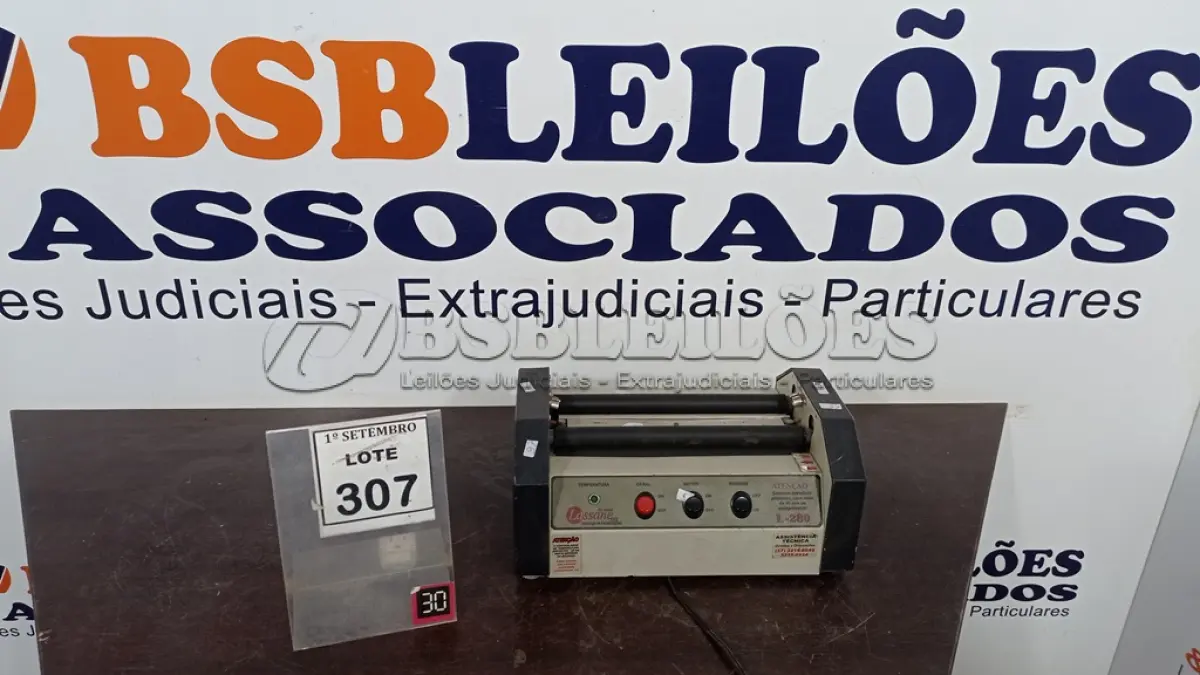 LOTE 307 - 01 SELADORA. (NO ESTADO) ATENÇÃO! FAZER A VISITAÇÃO ANTES DE ARREMATAR, NÃO SABEMOS SE FUNCIONA, LEILÃO NÃO TEM GARANTIA E NEM DEVOLUÇÃO, SUJEITO A POSSÍVEIS AVARIAS VISÍVEIS/OCULTAS E/OU AUSÊNCIA DE COMPONENTES.