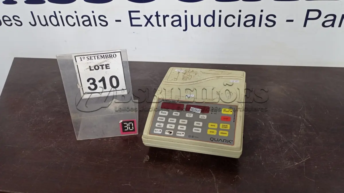 LOTE 310 - 01 GERADOR UNIVERSAL DE PULSOS. (NO ESTADO) ATENÇÃO! FAZER A VISITAÇÃO ANTES DE ARREMATAR, NÃO SABEMOS SE FUNCIONA, LEILÃO NÃO TEM GARANTIA E NEM DEVOLUÇÃO, SUJEITO A POSSÍVEIS AVARIAS VISÍVEIS/OCULTAS E/OU AUSÊNCIA DE COMPONENTES.