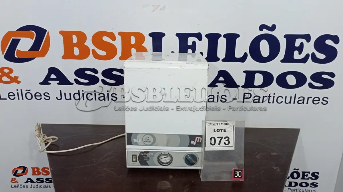 LOTE 073 - 01 ESTUFA DE ESTERILIZAÇÃO E SECAGEM. (NO ESTADO) ATENÇÃO! FAZER A VISITAÇÃO ANTES DE ARREMATAR, NÃO SABEMOS SE FUNCIONA, LEILÃO NÃO TEM GARANTIA E NEM DEVOLUÇÃO, SUJEITO A POSSÍVEIS AVARIAS VISÍVEIS/OCULTAS E/OU AUSÊNCIA DE COMPONENTES.