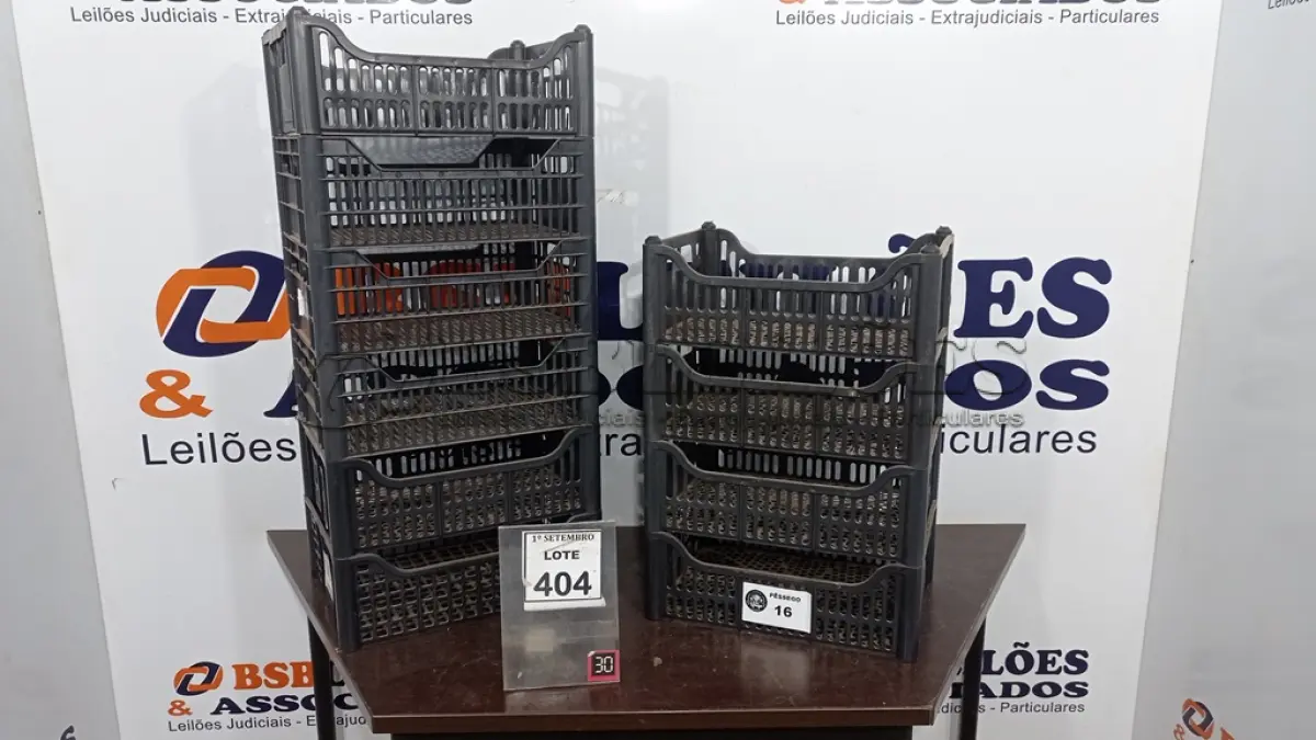 LOTE 404 - 10 CESTAS ORGANIZADORAS. (NO ESTADO) ATENÇÃO! FAZER A VISITAÇÃO ANTES DE ARREMATAR, NÃO SABEMOS SE FUNCIONA, LEILÃO NÃO TEM GARANTIA E NEM DEVOLUÇÃO, SUJEITO A POSSÍVEIS AVARIAS VISÍVEIS/OCULTAS E/OU AUSÊNCIA DE COMPONENTES.