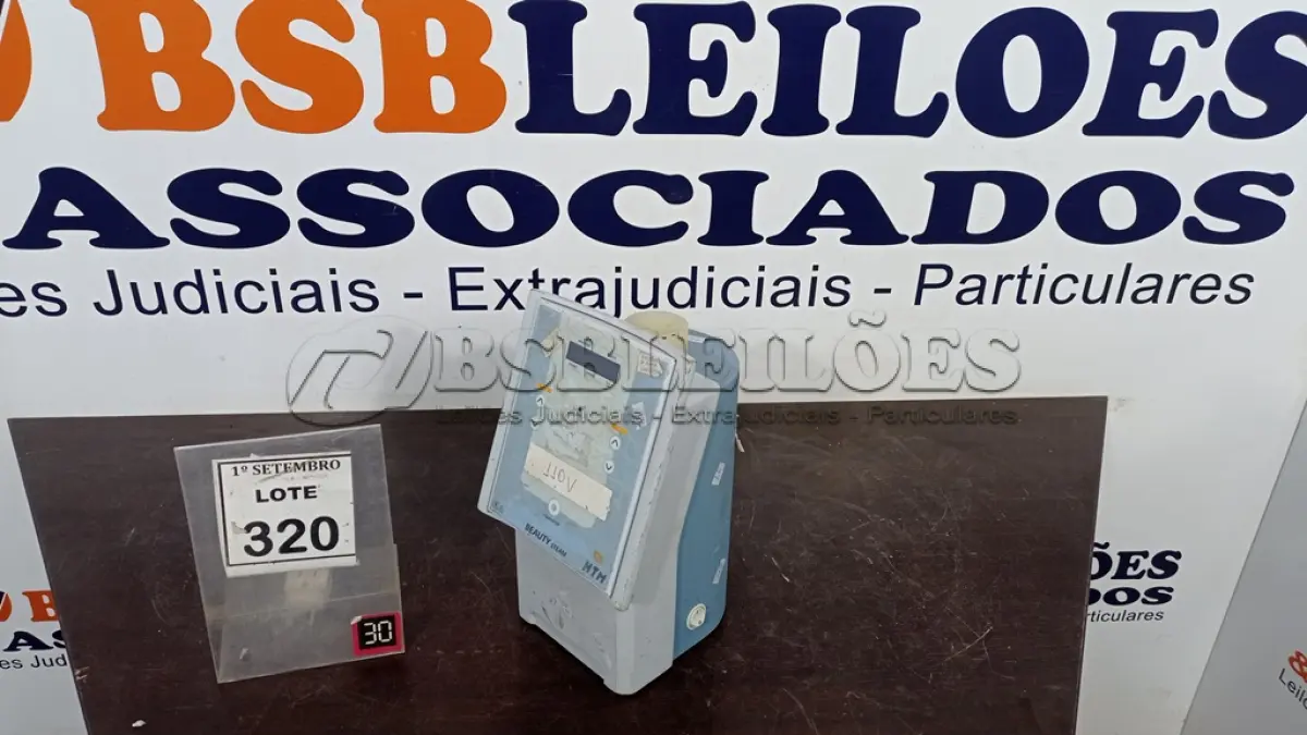 LOTE 320 - 01 APARELHO DE TERAPIA ESTÉTICA BEAUTY STEAM MARCA HTM. (NO ESTADO) ATENÇÃO! FAZER A VISITAÇÃO ANTES DE ARREMATAR, NÃO SABEMOS SE FUNCIONA, LEILÃO NÃO TEM GARANTIA E NEM DEVOLUÇÃO, SUJEITO A POSSÍVEIS AVARIAS VISÍVEIS/OCULTAS E/OU AUSÊNCIA DE COMPONENTES.
