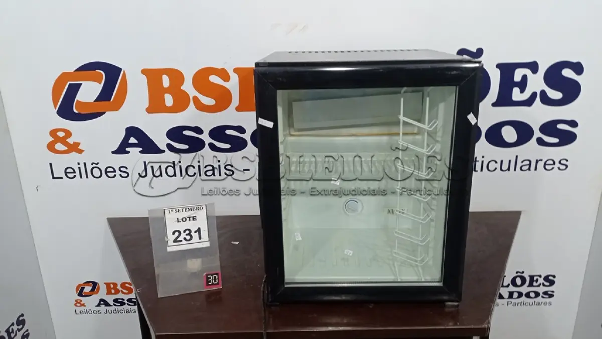 LOTE 231 - 01 ADEGA. (NO ESTADO) ATENÇÃO! FAZER A VISITAÇÃO ANTES DE ARREMATAR, NÃO SABEMOS SE FUNCIONA, LEILÃO NÃO TEM GARANTIA E NEM DEVOLUÇÃO, SUJEITO A POSSÍVEIS AVARIAS VISÍVEIS/OCULTAS E/OU AUSÊNCIA DE COMPONENTES.