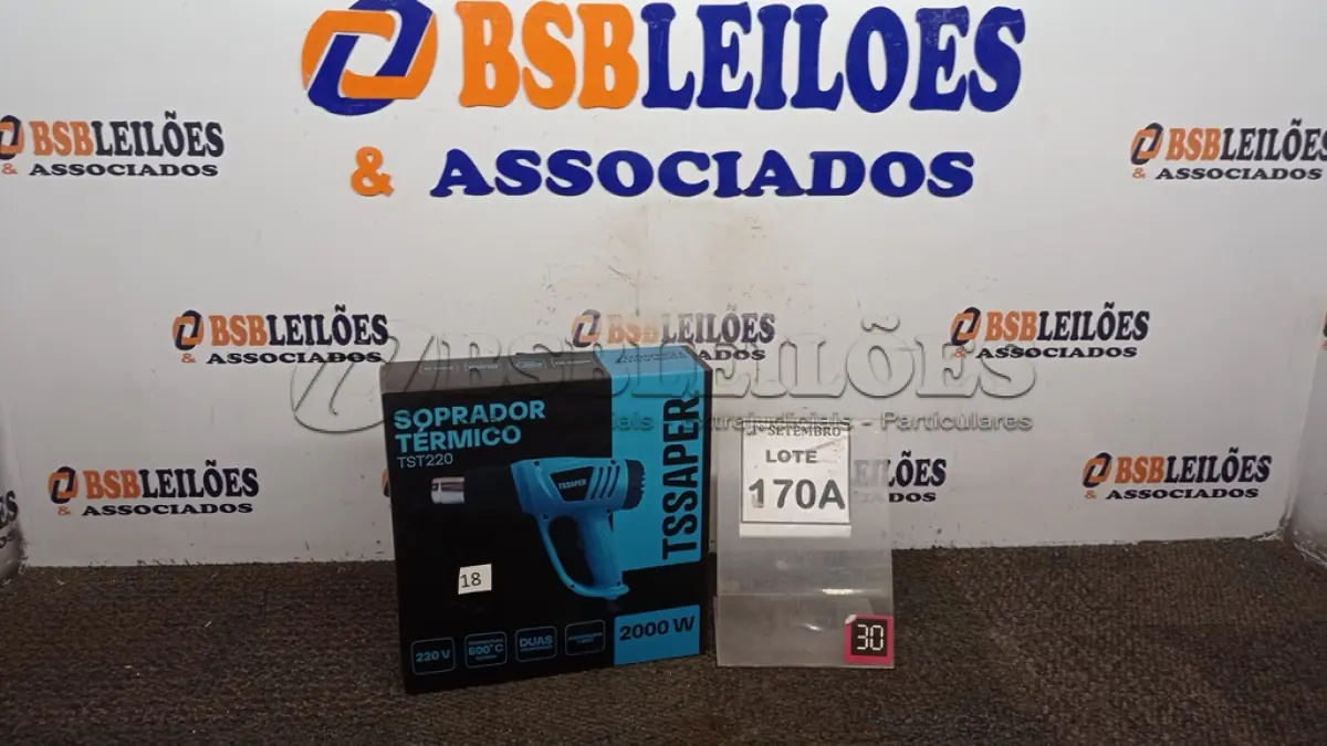 LOTE 170 - 01 SOPRADOR TÉRMICO 200W DUAS VELOCIDADES. (NO ESTADO) ATENÇÃO! FAZER A VISITAÇÃO ANTES DE ARREMATAR, NÃO SABEMOS SE FUNCIONA, LEILÃO NÃO TEM GARANTIA E NEM DEVOLUÇÃO, SUJEITO A POSSÍVEIS AVARIAS VISÍVEIS/OCULTAS E/OU AUSÊNCIA DE COMPONENTES.