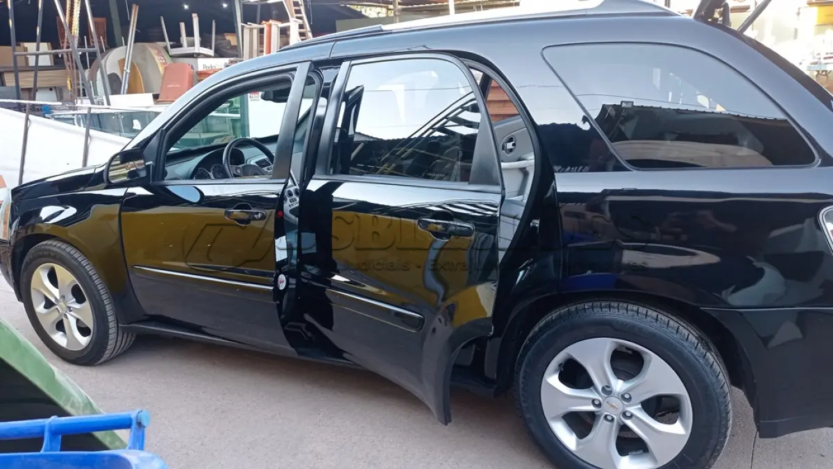 LOTE 603 - 01 I/CHEVROLET EQUINOX LT, ANO 2005, COR PRETA, GASOLINA, AUTOMÁTICA (NO ESTADO).