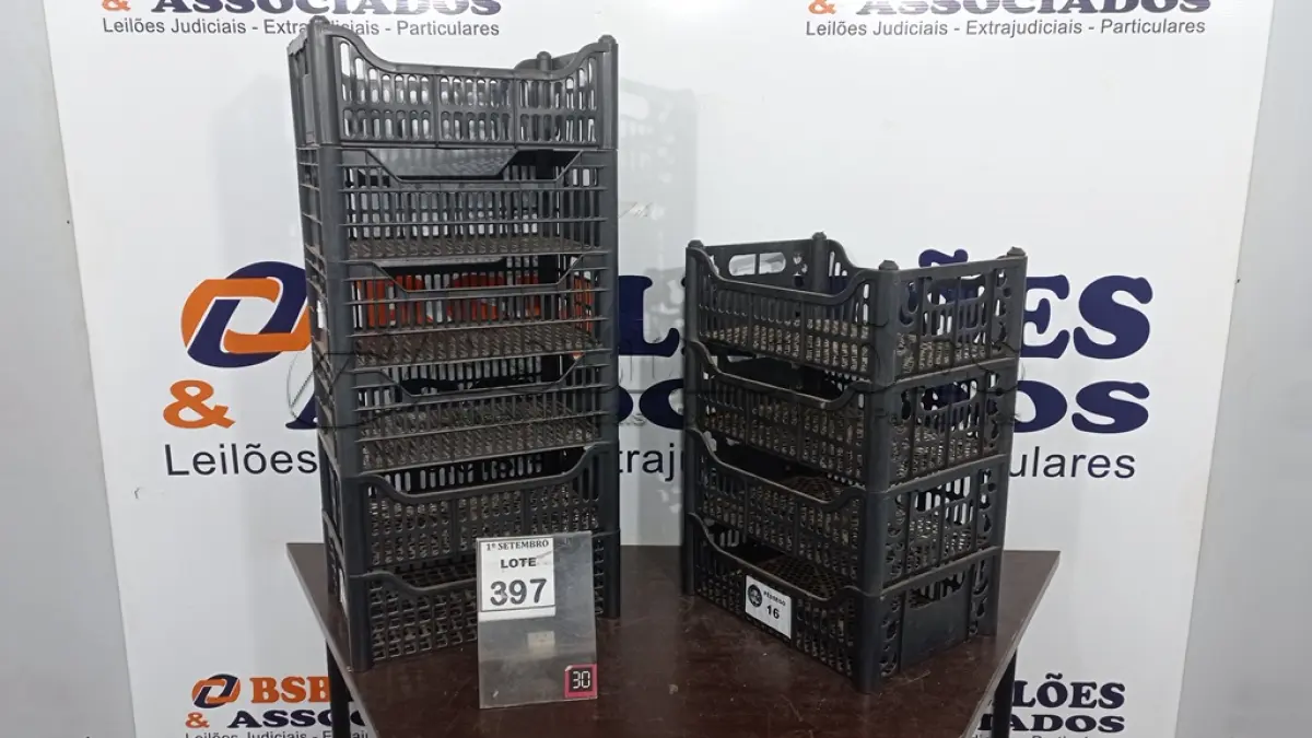 LOTE 397 - 10 CESTAS ORGANIZADORAS. (NO ESTADO) ATENÇÃO! FAZER A VISITAÇÃO ANTES DE ARREMATAR, NÃO SABEMOS SE FUNCIONA, LEILÃO NÃO TEM GARANTIA E NEM DEVOLUÇÃO, SUJEITO A POSSÍVEIS AVARIAS VISÍVEIS/OCULTAS E/OU AUSÊNCIA DE COMPONENTES.