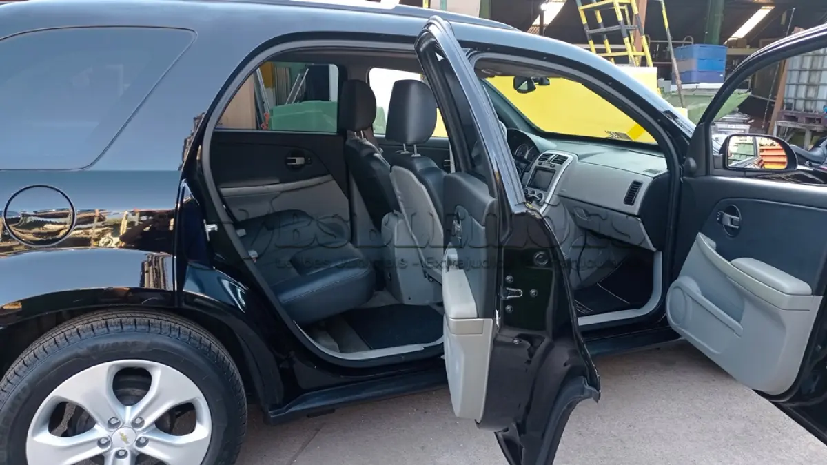 LOTE 603 - 01 I/CHEVROLET EQUINOX LT, ANO 2005, COR PRETA, GASOLINA, AUTOMÁTICA (NO ESTADO).