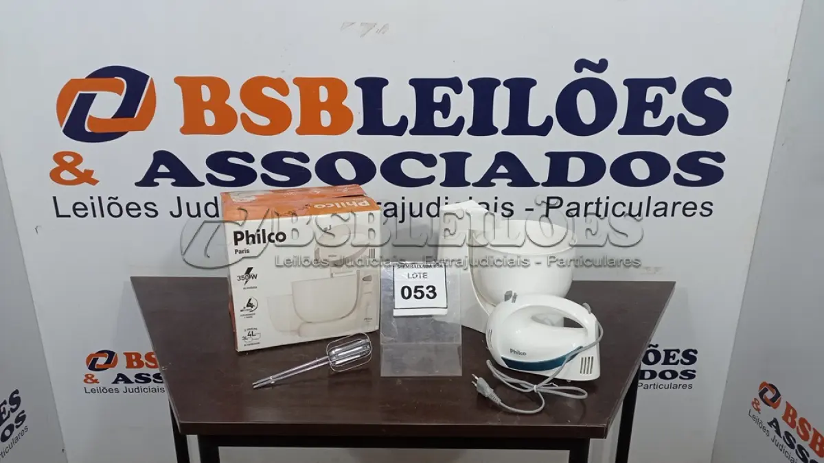 LOTE 053 - 01 BATEDEIRA PHILCO PARIS 110V. (NO ESTADO EM QUE SE ENCONTRA. SUJEITO A AVARIAS OCULTAS/VISÍVEIS.)