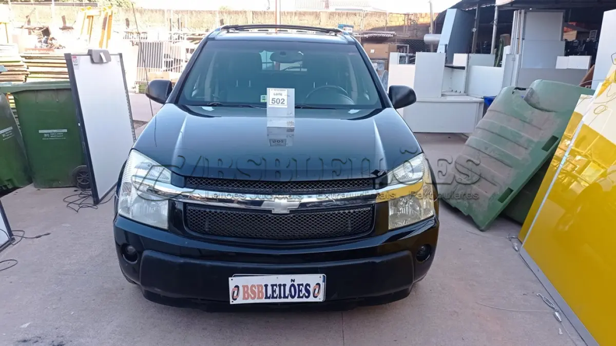 LOTE 603 - 01 I/CHEVROLET EQUINOX LT, ANO 2005, COR PRETA, GASOLINA, AUTOMÁTICA (NO ESTADO).