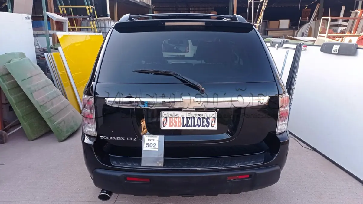 LOTE 603 - 01 I/CHEVROLET EQUINOX LT, ANO 2005, COR PRETA, GASOLINA, AUTOMÁTICA (NO ESTADO).