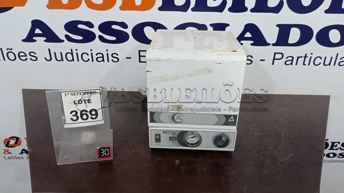 LOTE 369 - 01 ESTUFA DE ESTERILIZAÇÃO E SECAGEM. (NO ESTADO) ATENÇÃO! FAZER A VISITAÇÃO ANTES DE ARREMATAR, NÃO SABEMOS SE FUNCIONA, LEILÃO NÃO TEM GARANTIA E NEM DEVOLUÇÃO, SUJEITO A POSSÍVEIS AVARIAS VISÍVEIS/OCULTAS E/OU AUSÊNCIA DE COMPONENTES.