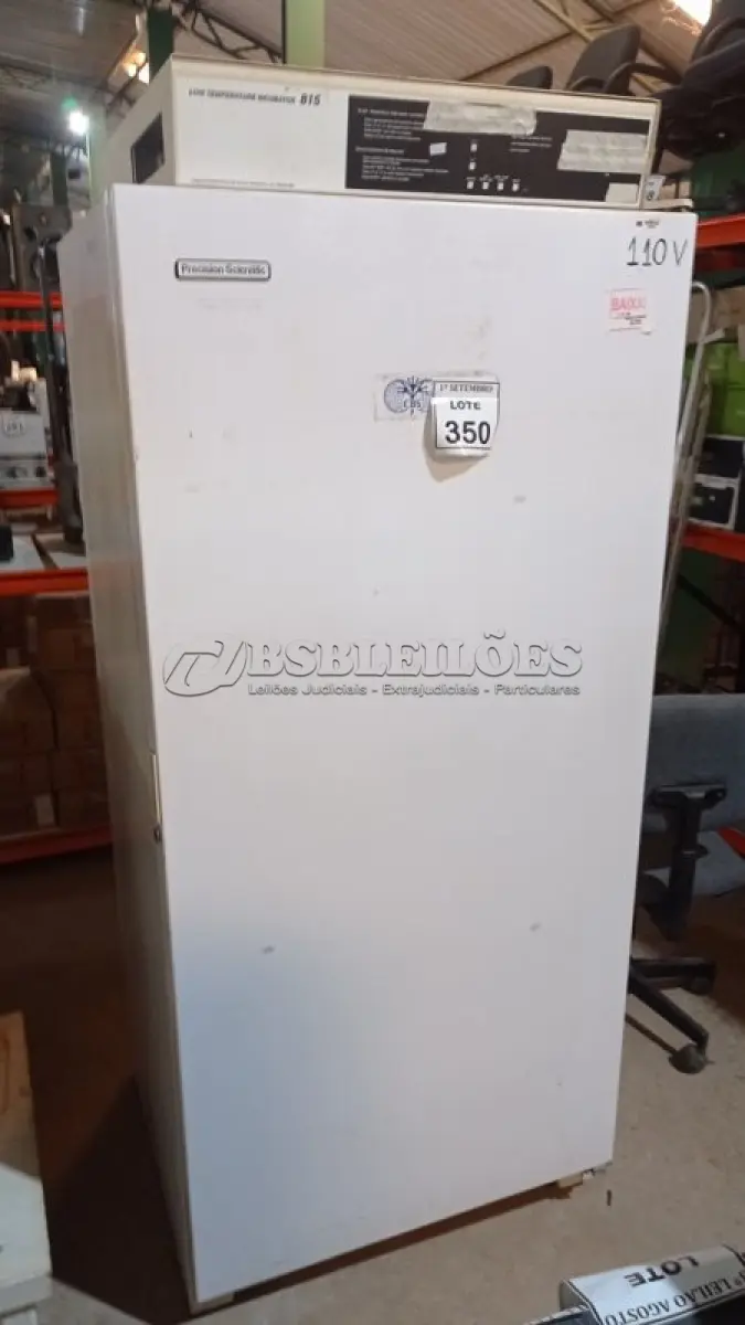 LOTE 350 - 01 INCUBADORA DE LABORATÓRIO 110V. (NO ESTADO) ATENÇÃO! FAZER A VISITAÇÃO ANTES DE ARREMATAR, NÃO SABEMOS SE FUNCIONA. LEILÃO NÃO TEM GARANTIA E NEM DEVOLUÇÃO, SUJEITO A POSSÍVEIS AVARIAS VISÍVEIS/OCULTAS E/OU AUSÊNCIA DE COMPONENTES.