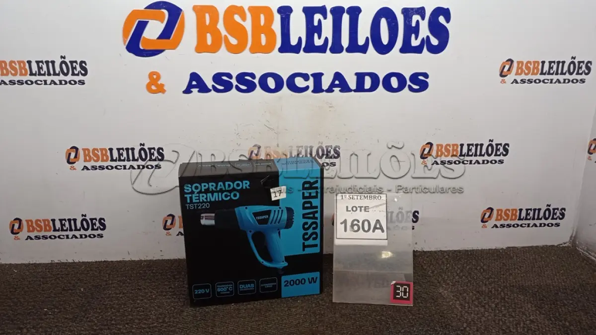 LOTE 160 - 01 SOPRADOR TÉRMICO 200W DUAS VELOCIDADES. (NO ESTADO) ATENÇÃO! FAZER A VISITAÇÃO ANTES DE ARREMATAR, NÃO SABEMOS SE FUNCIONA, LEILÃO NÃO TEM GARANTIA E NEM DEVOLUÇÃO, SUJEITO A POSSÍVEIS AVARIAS VISÍVEIS/OCULTAS E/OU AUSÊNCIA DE COMPONENTES.