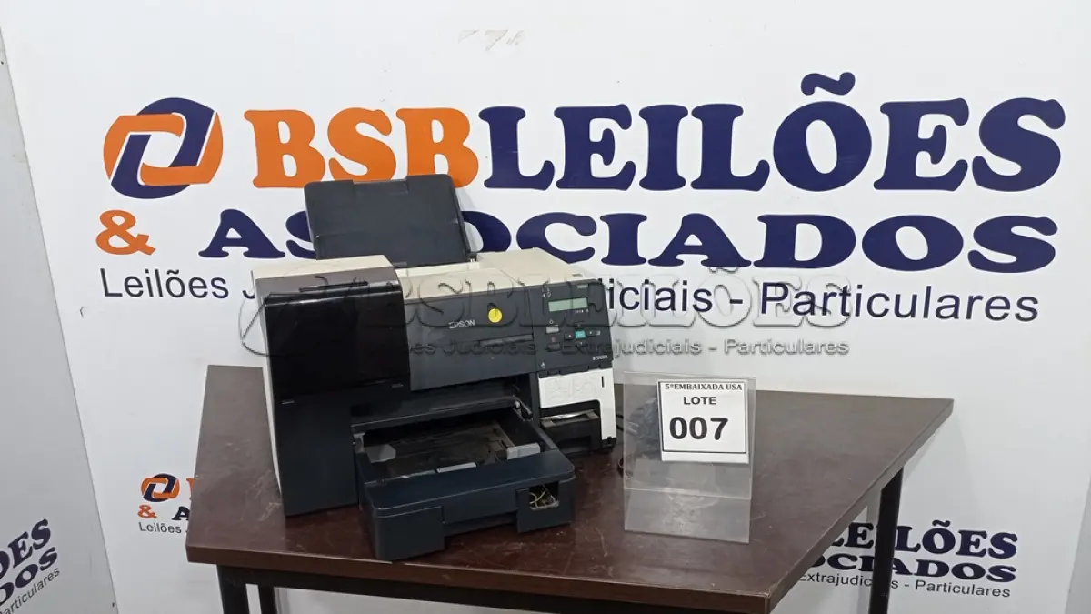 LOTE 007 - 01 IMPRESSORA EPSON B510DN. (NO ESTADO EM QUE SE ENCONTRA. SUJEITO A AVARIAS OCULTAS/VISÍVEIS.)
