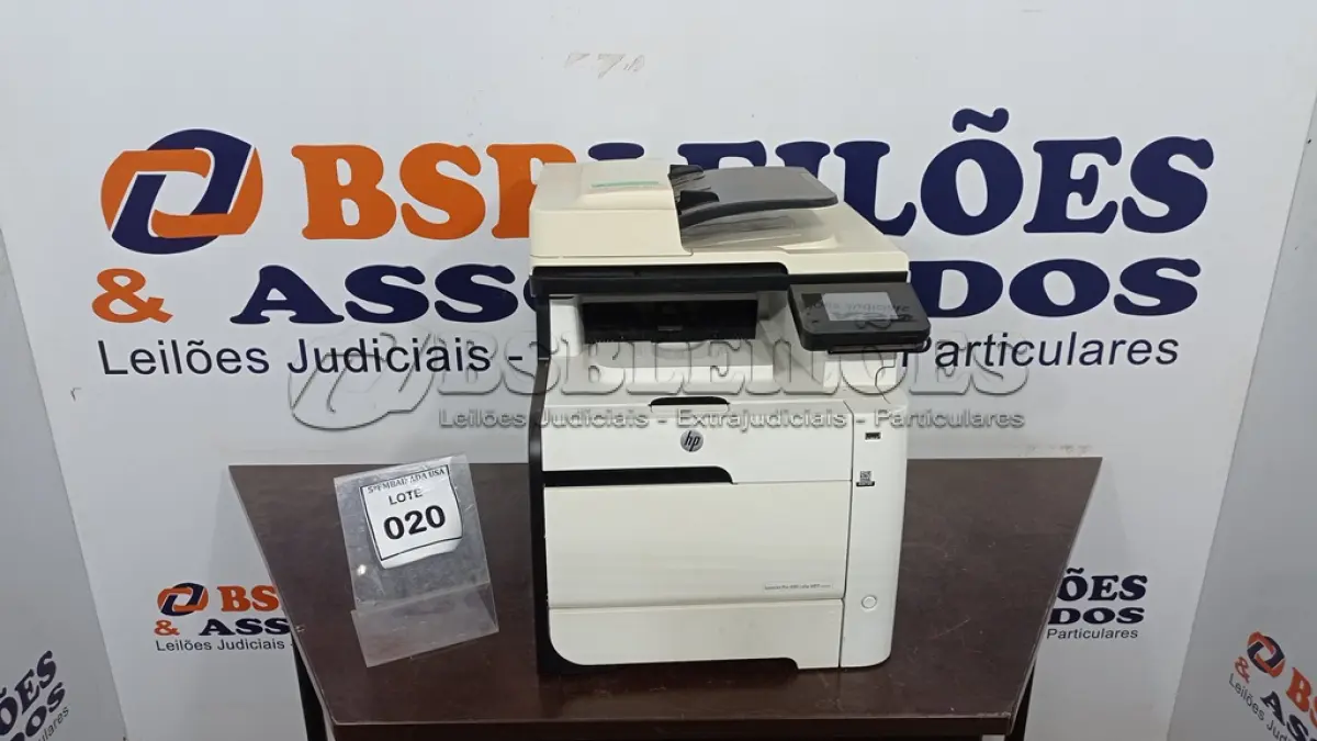 LOTE 020 - 01 IMPRESSORA HP. (NO ESTADO EM QUE SE ENCONTRA. SUJEITO A AVARIAS OCULTAS/VISÍVEIS.) AV9710V