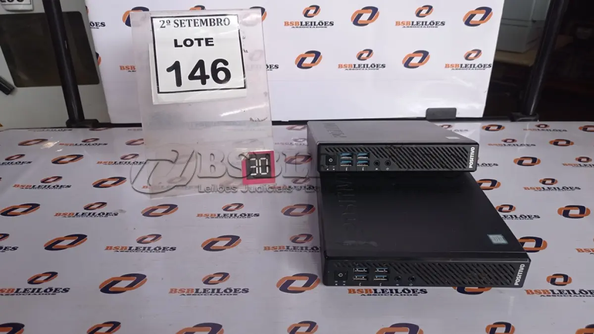 LOTE 146 - 02 MINIS PC MARCA POSITIVO. (NO ESTADO) ATENÇÃO! FAZER A VISITAÇÃO ANTES DE ARREMATAR, NÃO SABEMOS SE FUNCIONA, LEILÃO NÃO TEM GARANTIA E NEM DEVOLUÇÃO, SUJEITO A POSSÍVEIS AVARIAS VISÍVEIS/OCULTAS E/OU AUSÊNCIA DE COMPONENTES.