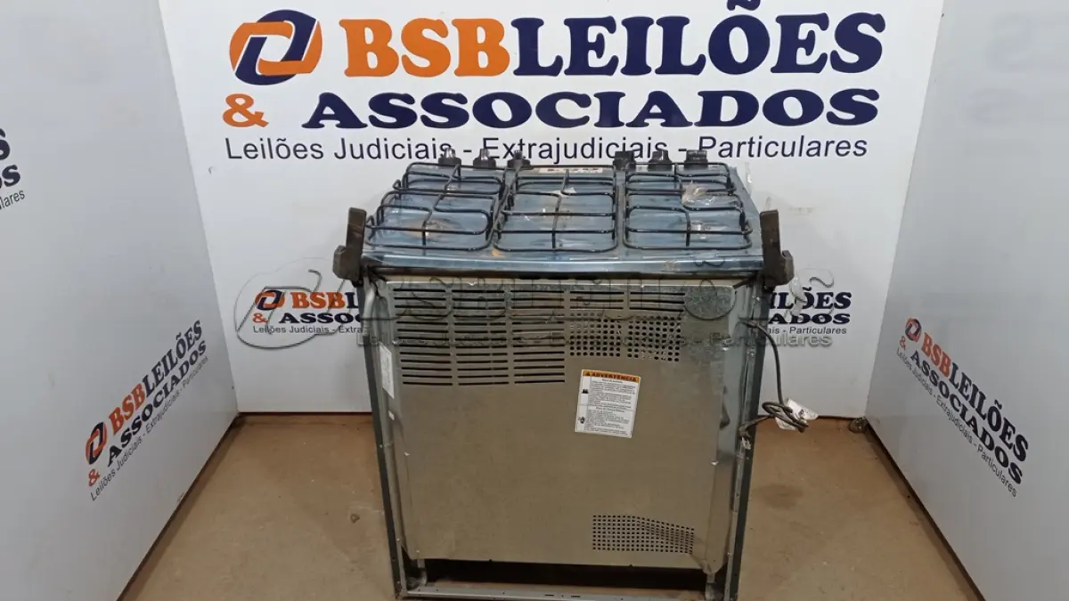 LOTE 051 - 01 FOGÃO BRASTEMP 5 BOCAS (NO ESTADO, NÃO SABEMOS SE FUNCIONA. LEILÃO NÃO TEM GARANTIA E NEM DEVOLUÇÃO, SUJEITO A POSSÍVEIS AVARIAS VISÍVEIS/OCULTAS E/OU AUSÊNCIA DE COMPONENTES)