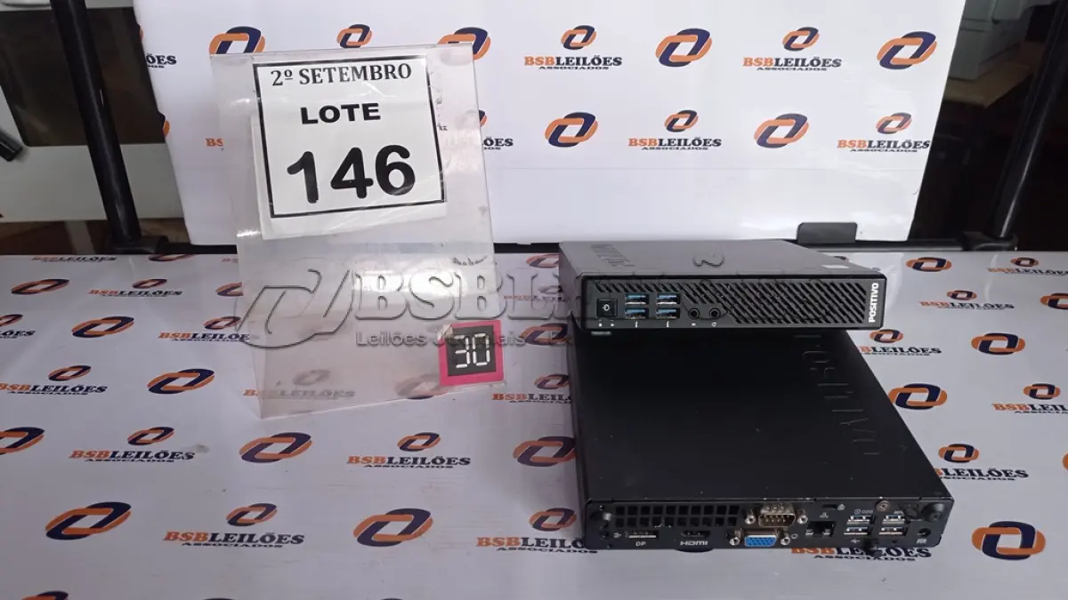 LOTE 146 - 02 MINIS PC MARCA POSITIVO. (NO ESTADO) ATENÇÃO! FAZER A VISITAÇÃO ANTES DE ARREMATAR, NÃO SABEMOS SE FUNCIONA, LEILÃO NÃO TEM GARANTIA E NEM DEVOLUÇÃO, SUJEITO A POSSÍVEIS AVARIAS VISÍVEIS/OCULTAS E/OU AUSÊNCIA DE COMPONENTES.