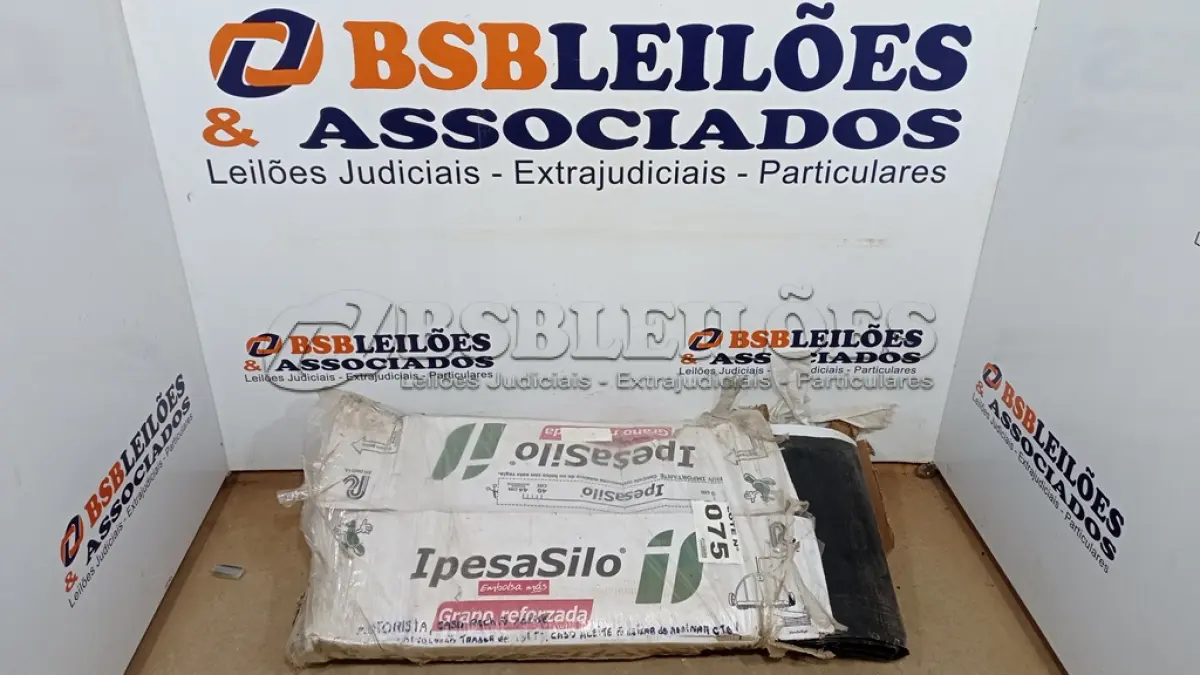 LOTE 075 - 01 SILO BOLSA 9 PÉS X 60MT - IPESASILO (NO ESTADO, NÃO SABEMOS SE FUNCIONA. LEILÃO NÃO TEM GARANTIA E NEM DEVOLUÇÃO, SUJEITO A POSSÍVEIS AVARIAS VISÍVEIS/OCULTAS E/OU AUSÊNCIA DE COMPONENTES)
