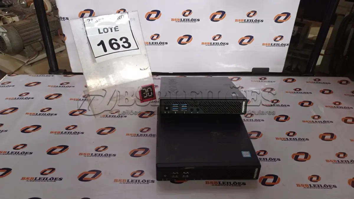 LOTE 163 - 02 MINIS PC MARCA POSITIVO. (NO ESTADO) ATENÇÃO! FAZER A VISITAÇÃO ANTES DE ARREMATAR, NÃO SABEMOS SE FUNCIONA, LEILÃO NÃO TEM GARANTIA E NEM DEVOLUÇÃO, SUJEITO A POSSÍVEIS AVARIAS VISÍVEIS/OCULTAS E/OU AUSÊNCIA DE COMPONENTES.