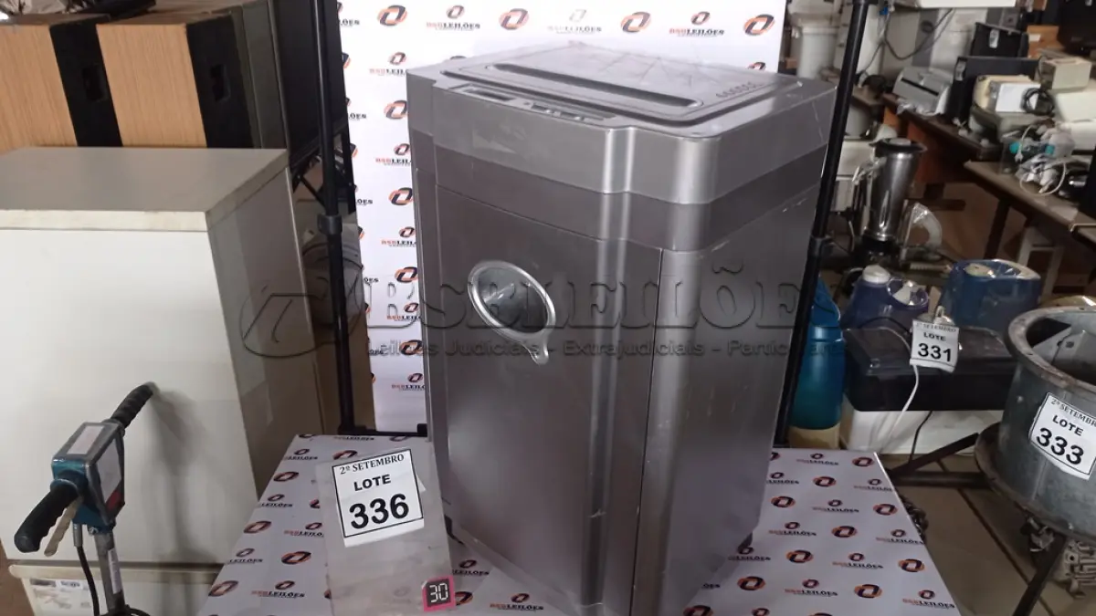 LOTE 336 - 01 FRAGMENTADORA DE PAPEL HYSOON. (NO ESTADO) ATENÇÃO! FAZER A VISITAÇÃO ANTES DE ARREMATAR, NÃO SABEMOS SE FUNCIONA, LEILÃO NÃO TEM GARANTIA E NEM DEVOLUÇÃO, SUJEITO A POSSÍVEIS AVARIAS VISÍVEIS/OCULTAS E/OU AUSÊNCIA DE COMPONENTES.