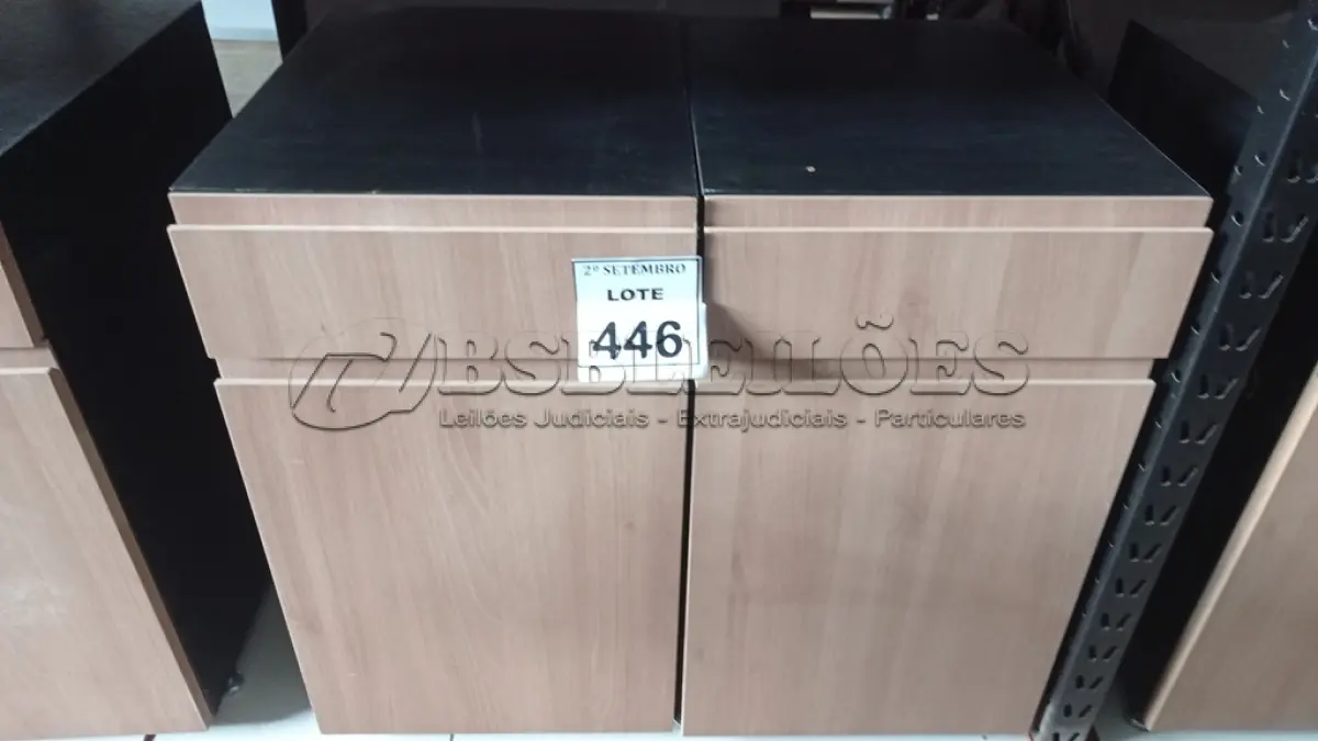 LOTE 446 - 02 GAVETEIROS COM 01 GAVETA E SUPORTE PARA CPU. (NO ESTADO) ATENÇÃO! FAZER A VISITAÇÃO ANTES DE ARREMATAR, NÃO SABEMOS SE FUNCIONA, LEILÃO NÃO TEM GARANTIA E NEM DEVOLUÇÃO, SUJEITO A POSSÍVEIS AVARIAS VISÍVEIS/OCULTAS E/OU AUSÊNCIA DE COMPONENTES.