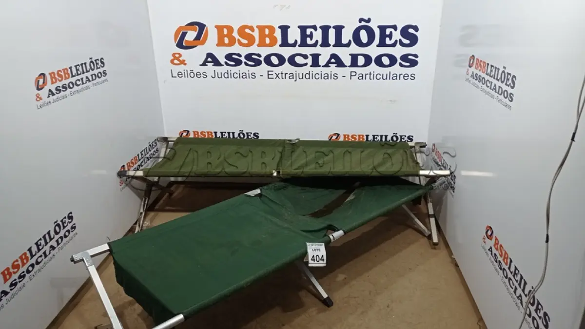 LOTE 404 - 02 CAMAS DE CAMPANA. (NO ESTADO) ATENÇÃO! FAZER A VISITAÇÃO ANTES DE ARREMATAR, NÃO SABEMOS SE FUNCIONA, LEILÃO NÃO TEM GARANTIA E NEM DEVOLUÇÃO, SUJEITO A POSSÍVEIS AVARIAS VISÍVEIS/OCULTAS E/OU AUSÊNCIA DE COMPONENTES.