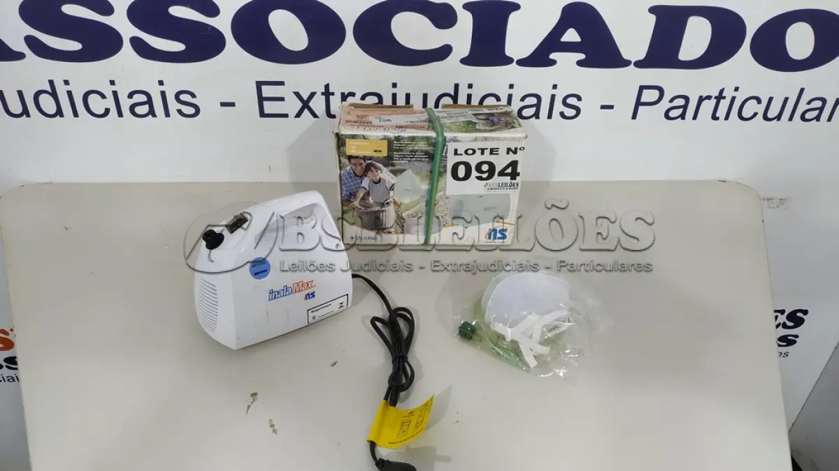 LOTE 094 - 01 INALADOR/NEBULIZADOR NS INALAMAX IM-2000 BIVOLT (NO ESTADO, NÃO SABEMOS SE FUNCIONA. LEILÃO NÃO TEM GARANTIA E NEM DEVOLUÇÃO, SUJEITO A POSSÍVEIS AVARIAS VISÍVEIS/OCULTAS E/OU AUSÊNCIA DE COMPONENTES)