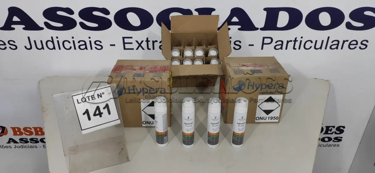 LOTE 141 - 36 PROTETORRES SOLAR FACIAL EPISOL SPRAY BRUMA FPS 50 75ML. (NO ESTADO, NÃO SABEMOS SE FUNCIONA. LEILÃO NÃO TEM GARANTIA E NEM DEVOLUÇÃO, SUJEITO A POSSÍVEIS AVARIAS VISÍVEIS/OCULTAS E/OU AUSÊNCIA DE COMPONENTES)